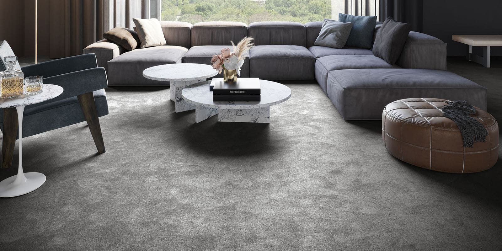 iSENSE® Carpet - Obsession 97 - Anthracite - Bed