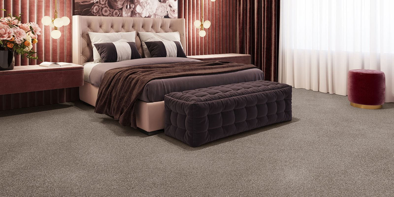 iSense® Carpet - Splendour 44 - Soft Stone - Bed